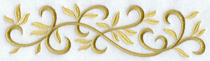 Elegant Golden Scroll Border