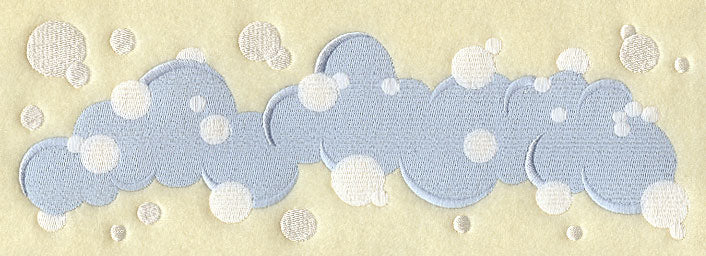 Blissful Bath Bubbles Border