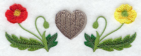 Heart and Flowers Border