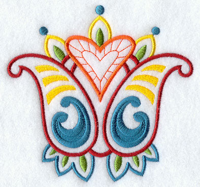 Proper Paisley Flower Accent