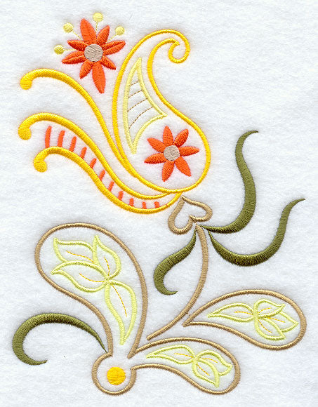 Peaceful Paisley Flower