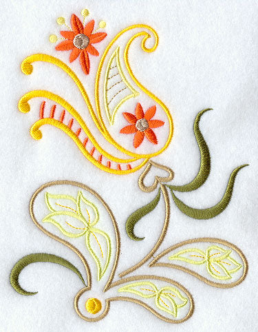 Peaceful Paisley Flower