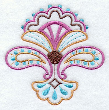 Precious Paisley Flower Accent