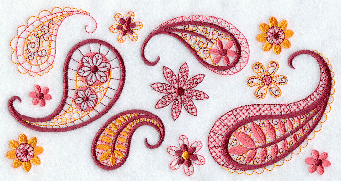 Light and Lovely Paisley Rectangle