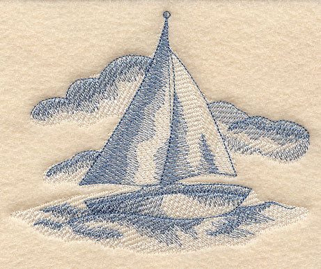 Sailboat Beach Scene (Toile)