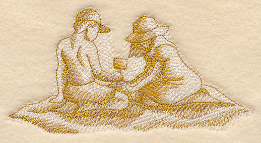 Kids at Play Beach Scene (Toile)