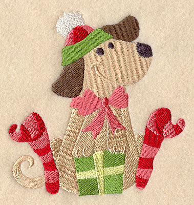 Dog Opening Presents