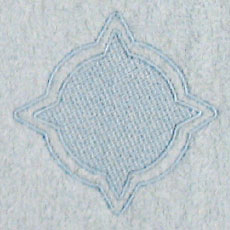 Compass with Border (Embossed)