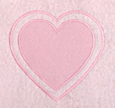 Heart with Border (Embossed)