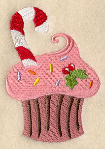 Candy Cane Cupcake