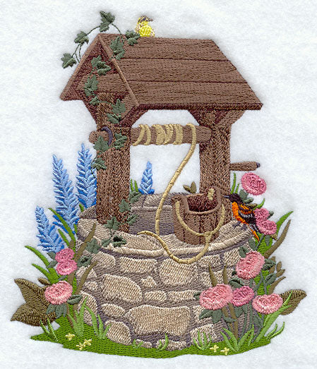 Wishing Well with Orioles