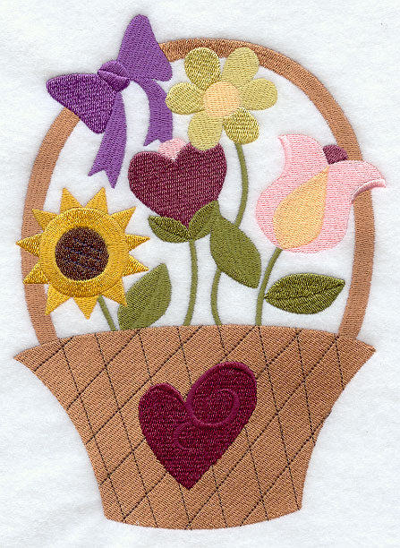 American Folk Flowers Basket