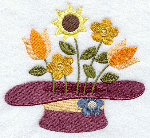 American Folk Flowers Hat