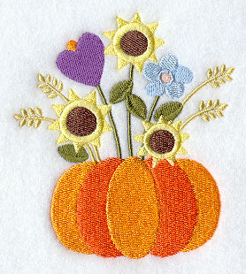 American Folk Flowers Pumpkin