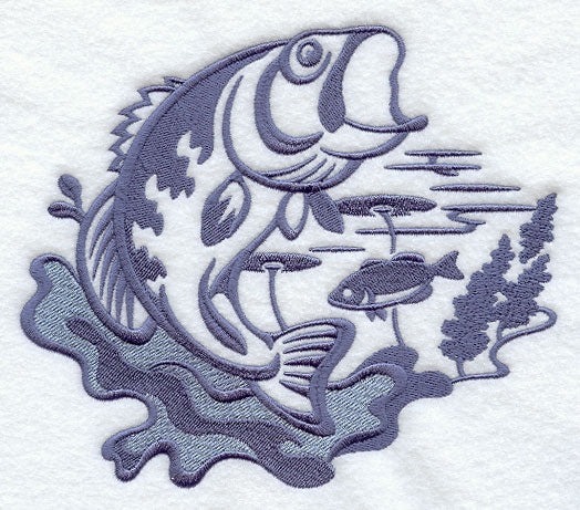 Bass Silhouette Scene