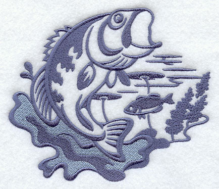 Bass Silhouette Scene