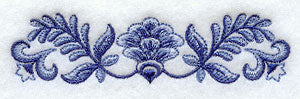 Delft Blue Floral Border