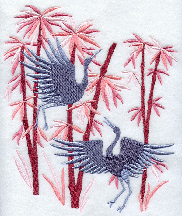 Cranes in Bamboo