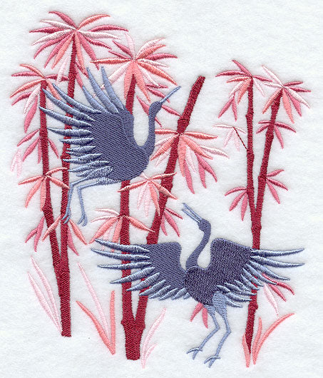 Cranes in Bamboo