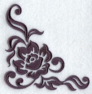 Damask English Rose Corner