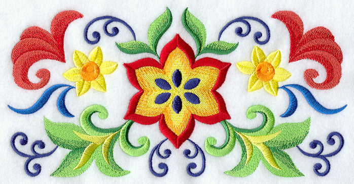 Majolica Floral Border