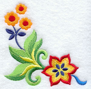 Majolica Floral Corner