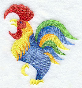 Majolica Rooster Accent