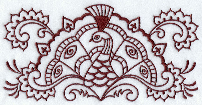 Mehndi Peacock Border