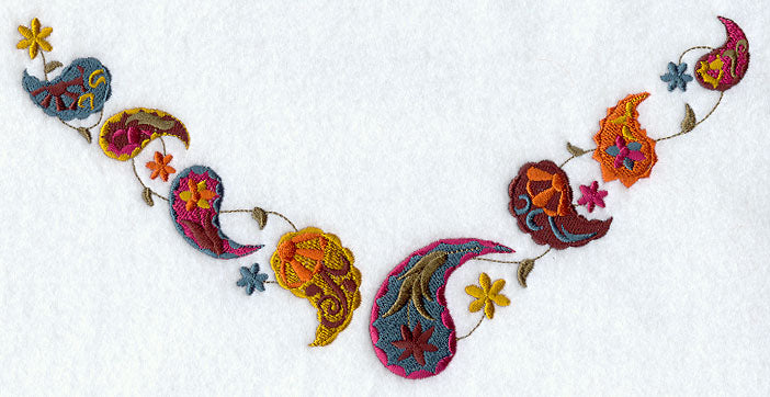 Autumn Paisley Neckline (V-Neck)