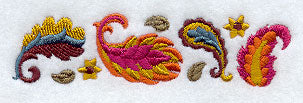 Autumn Paisley Border