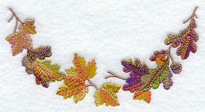 Autumn Leaves in Watercolor Neckline (Crewneck)