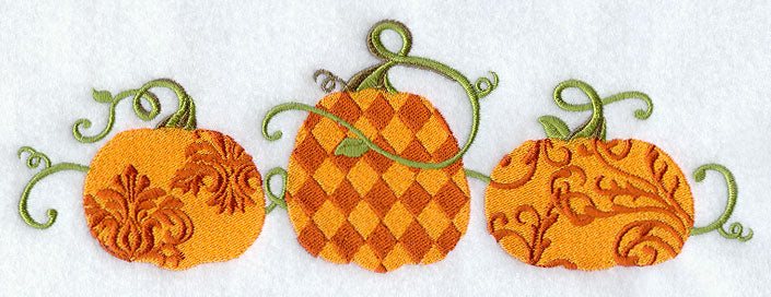 Patterned Pumpkin Trio