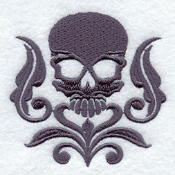 Skull Damask Accent