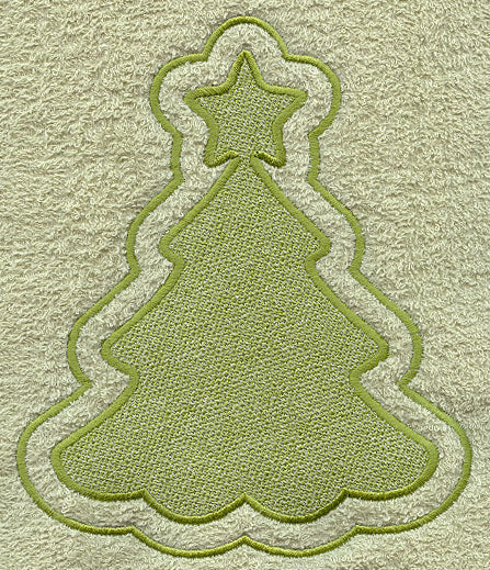 Christmas Tree Backdrop (Embossed)