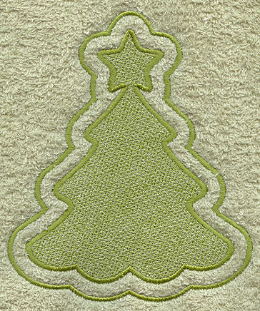 Christmas Tree Backdrop (Embossed)