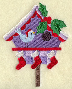 Stockings on Holiday Birdhouse