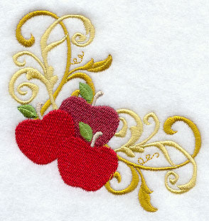 Fall Filigree Apples Corner