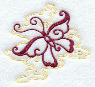 Chinese Butterfly with Clouds - Accent