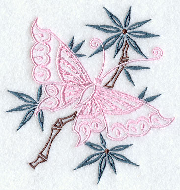 Chinese Butterfly with Bamboo