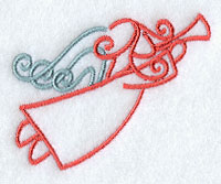 Art Nouveau Angel Accent