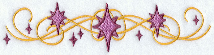 Art Nouveau Shining Stars Border