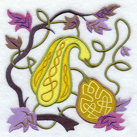 Celtic Harvest Gourds Square