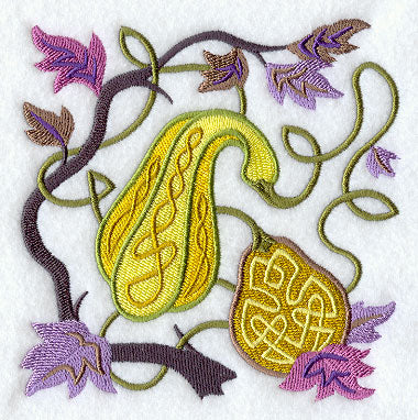 Celtic Harvest Gourds Square