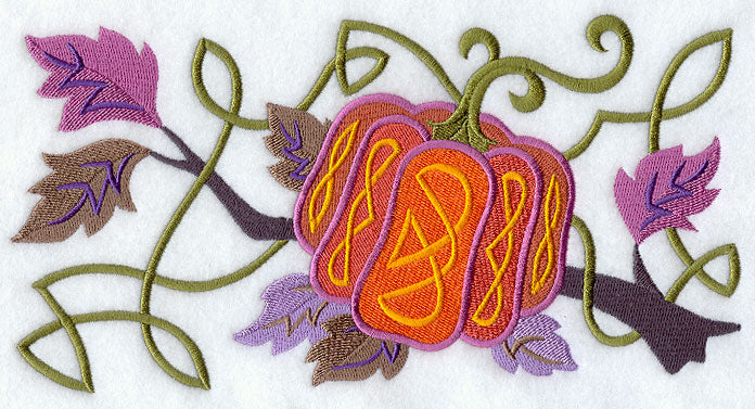 Celtic Harvest Pumpkin Border