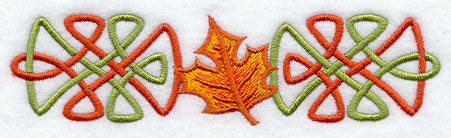 Celtic Leaves Thin Border