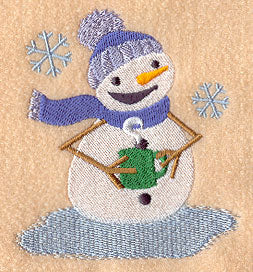 Toasty Snowman with Coffee