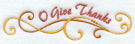 O Give Thanks Swirls