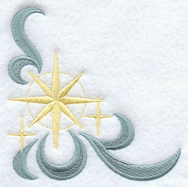 Swirling Christmas Corner