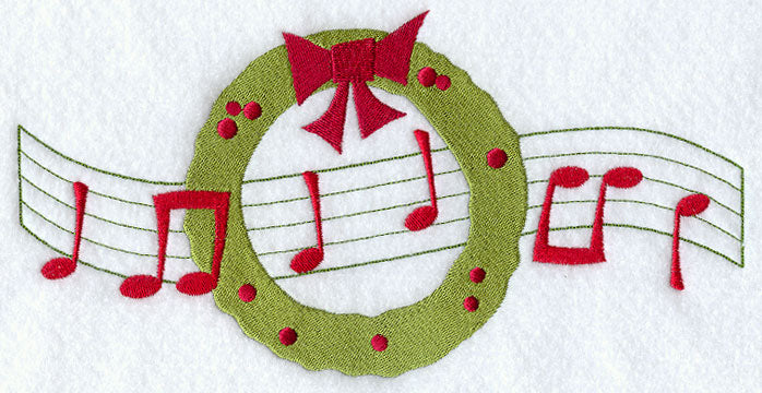 Merry Music Christmas Wreath
