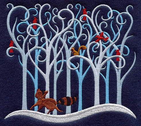 Filigree Christmas Forest (Raccoon)
